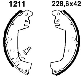 Комлект тормозных накладок (BSF: 01211)