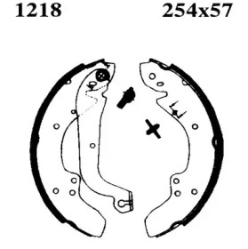 Комлект тормозных накладок (BSF: 01218)