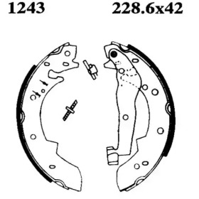 Комлект тормозных накладок (BSF: 01243)