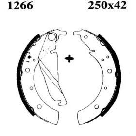 Комлект тормозных накладок (BSF: 01266)