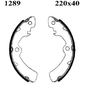 Комлект тормозных накладок (BSF: 01289)