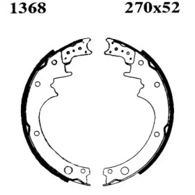 Комлект тормозных накладок (BSF: 01368)