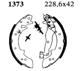 Комлект тормозных накладок (BSF: 01373)