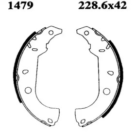 Комлект тормозных накладок (BSF: 01479)