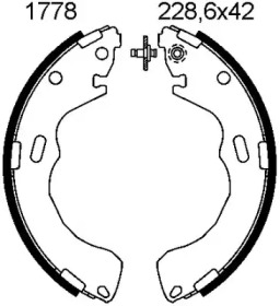 Комлект тормозных накладок (BSF: 01778)