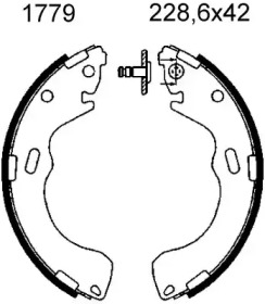 Комлект тормозных накладок (BSF: 01779)
