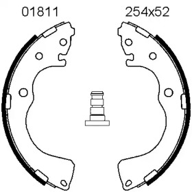Комлект тормозных накладок (BSF: 01811)