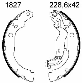 Комлект тормозных накладок (BSF: 01827)