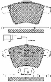 Комплект тормозных колодок (BSF: 20001)