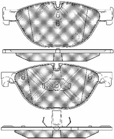 Комплект тормозных колодок (BSF: 20020)