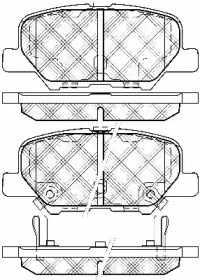 Комплект тормозных колодок (BSF: 20025)