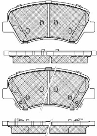 Комплект тормозных колодок (BSF: 20047)