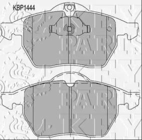 Комплект тормозных колодок (KEY PARTS: KBP1444)