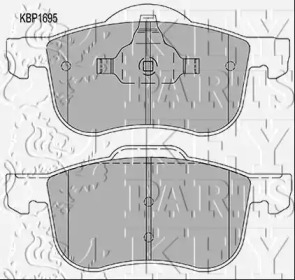 Комплект тормозных колодок (KEY PARTS: KBP1695)