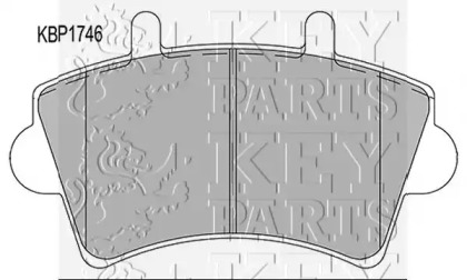 Комплект тормозных колодок (KEY PARTS: KBP1746)