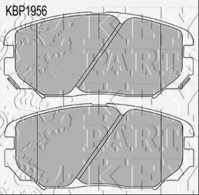 Комплект тормозных колодок (KEY PARTS: KBP1956)