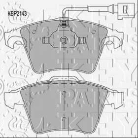 Комплект тормозных колодок (KEY PARTS: KBP2143)