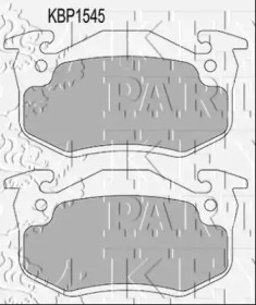 Комплект тормозных колодок (KEY PARTS: KBP1545)