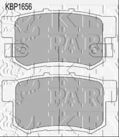Комплект тормозных колодок (KEY PARTS: KBP1656)