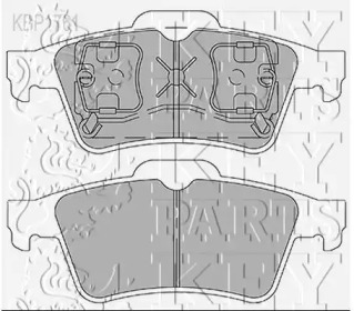 Комплект тормозных колодок (KEY PARTS: KBP1761)