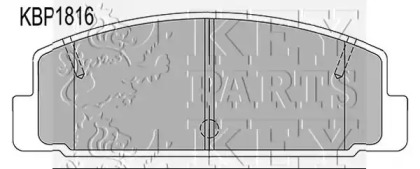 Комплект тормозных колодок (KEY PARTS: KBP1816)