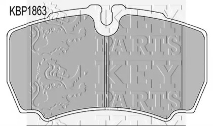 Комплект тормозных колодок (KEY PARTS: KBP1863)