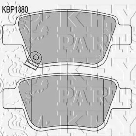 Комплект тормозных колодок (KEY PARTS: KBP1880)