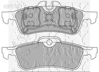 Комплект тормозных колодок (KEY PARTS: KBP2142)