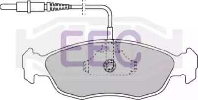 Комплект тормозных колодок (EEC: BRP0814)