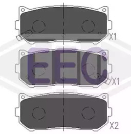 Комплект тормозных колодок (EEC: BRP1101)