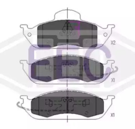 Комплект тормозных колодок (EEC: BRP1102)