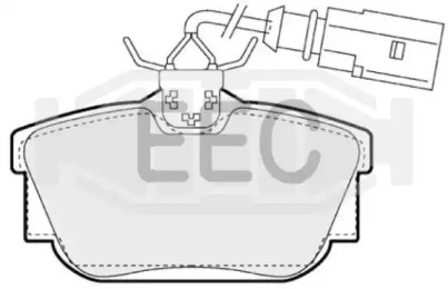 Комплект тормозных колодок (EEC: BRP1158)