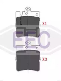 Комплект тормозных колодок (EEC: BRP1164)