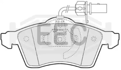 Комплект тормозных колодок (EEC: BRP1182)