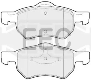 Комплект тормозных колодок (EEC: BRP1229)