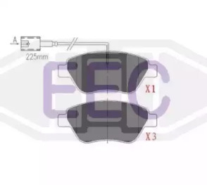 Комплект тормозных колодок (EEC: BRP1274)