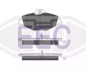 Комплект тормозных колодок (EEC: BRP1316)