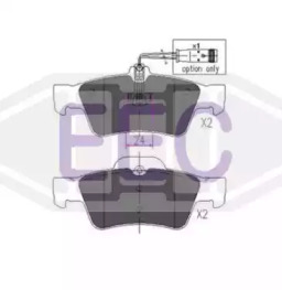 Комплект тормозных колодок (EEC: BRP1322)