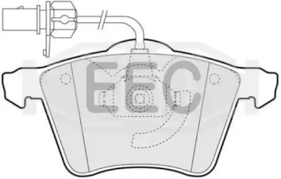 Комплект тормозных колодок (EEC: BRP1323)