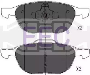 Комплект тормозных колодок (EEC: BRP1415)