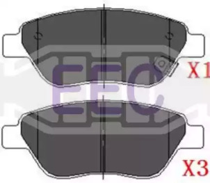 Комплект тормозных колодок (EEC: BRP1521)