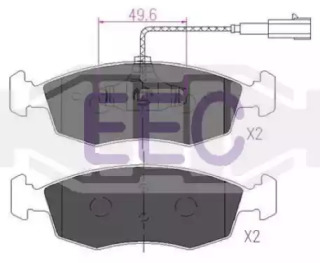 Комплект тормозных колодок (EEC: BRP1845)