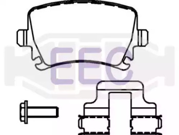 Комплект тормозных колодок (EEC: BRP3225)