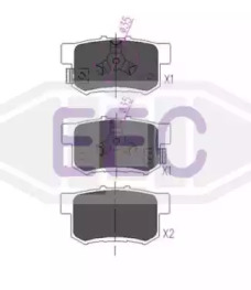 Комплект тормозных колодок (EEC: BRP3234)