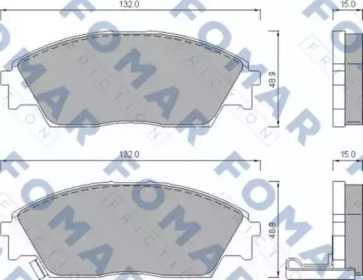 Комплект тормозных колодок (FOMAR Friction: FO 444781)