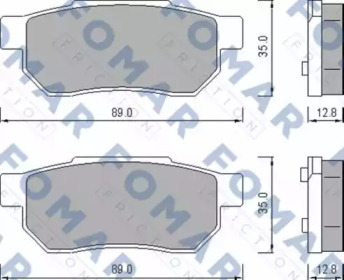 Комплект тормозных колодок (FOMAR Friction: FO 456381)