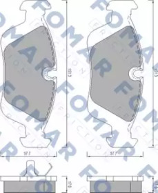 Комплект тормозных колодок (FOMAR Friction: FO 472081)