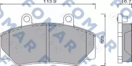 Комплект тормозных колодок (FOMAR Friction: FO 473981)