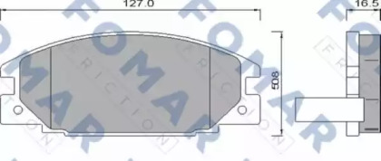 Комплект тормозных колодок (FOMAR Friction: FO 486681)