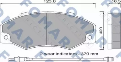 Комплект тормозных колодок (FOMAR Friction: FO 546881)